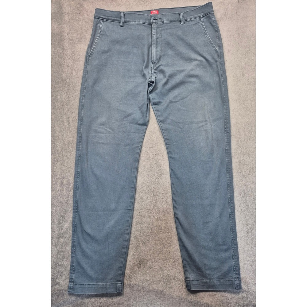 Levi's XX Chino Modern Standard Taper Stretch Pants Blue Gray 36x32